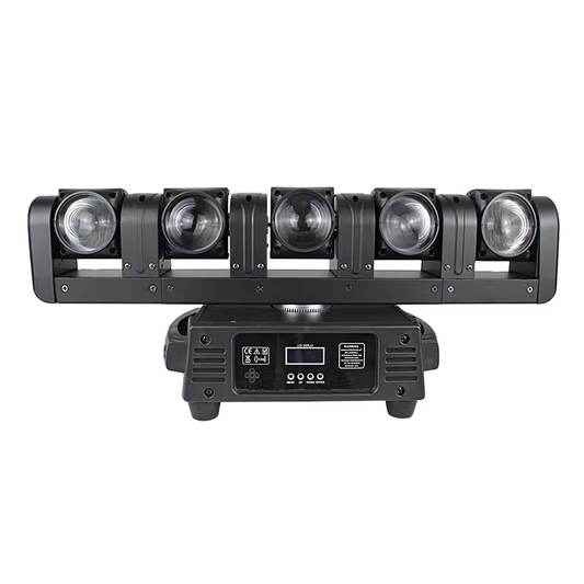 Five-Eye Beam Shaking LED Stage Lighting Private Room Flashing Laser Light KTV Voice Controlled Rotating Colorful DMX512 Mode