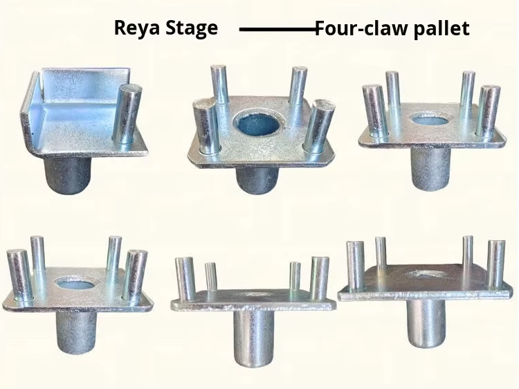 Heyulin Steel Stage Accessories Full Set Four-Claw Tray Top Support with Two-Claw Tray Thickened Stage Connection Plate Legs