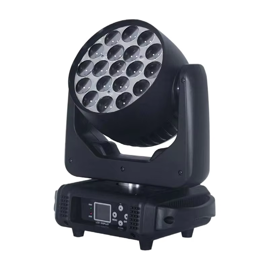 19 LED Bar Beam Light 4-In-1 Dyed Big Bee Eye Moving Head 40W UV Atmosphere Stage KTV Nightclub DMX Control Aluminum Body E27