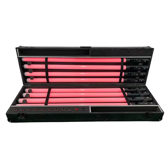 360 Degree Wireless Pixel Tube Stage Light Full RGBW Color LED Bar Background Light PVC DMX Matrix Control Mode Cross-Border