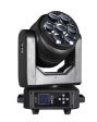 7x40W Bee Eye Focusable RGBW Color Moving Head Light DMX512 Control for Wedding Performance Stage Nightclub Lighting Heyulin