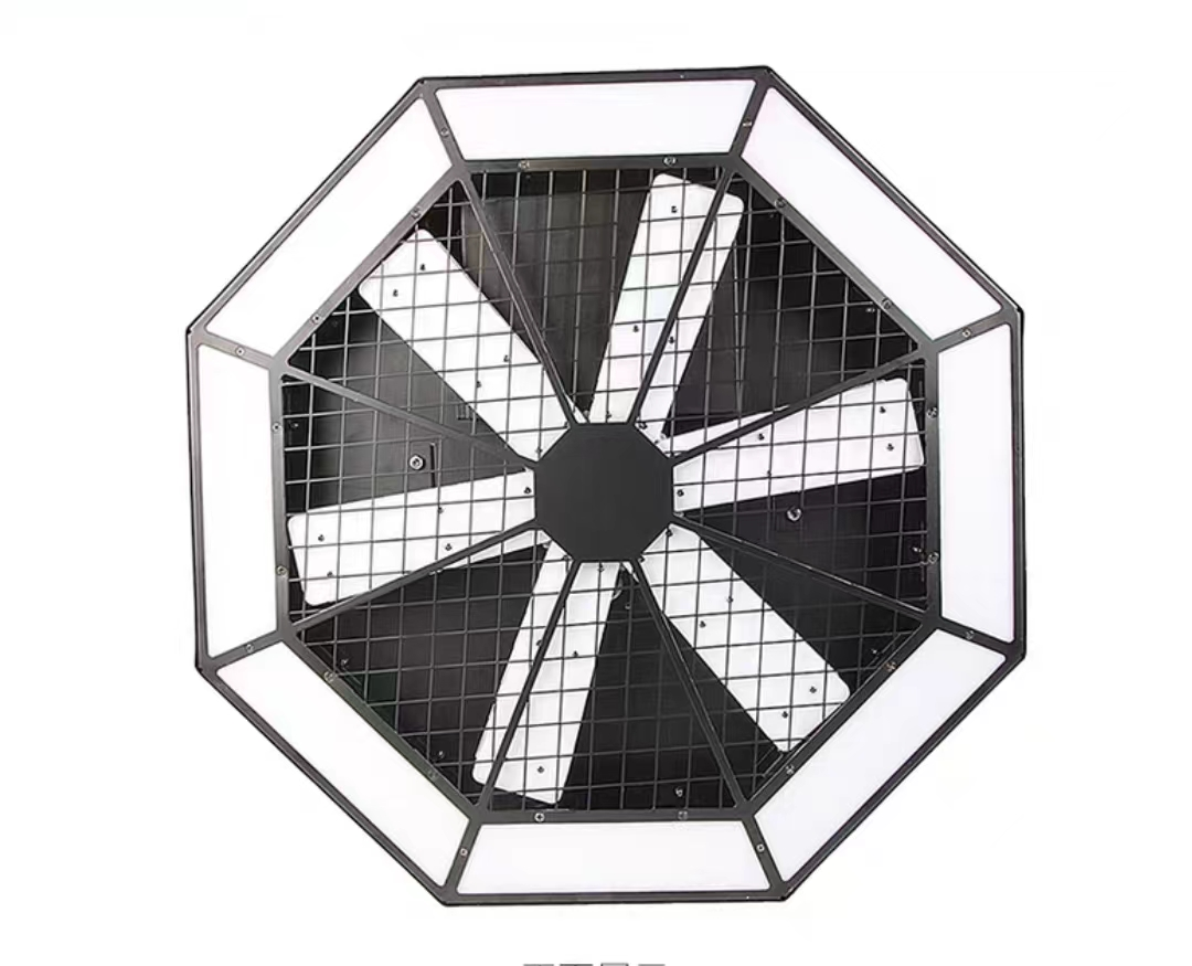 Heyulin RGBW LED Windmill Background Light Bar for Stage Lighting Livestream Retro DMX512 Nightclub Vintage Fan Lamp