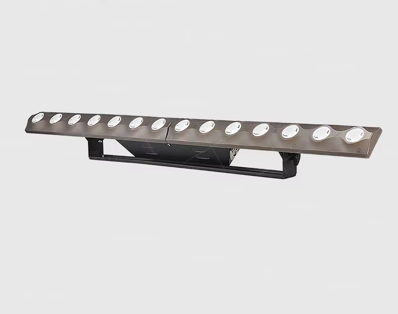 Heyulin 14-Color Chameleon RGBW UV LED Wall Washer Stage Matrix Light for Wedding Bar Dyeing Line Background Projection DMX512