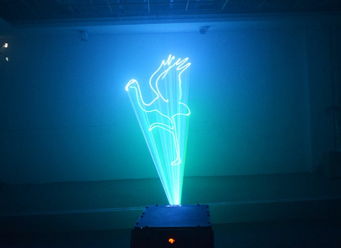 Heyulin 8W RGB Laser Animation Flower Line Scan Stage Lighting Equipment Good Effect Ilda for Club and Wedding Parties