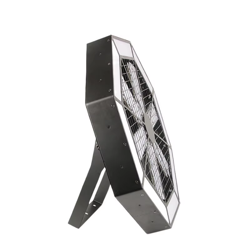 Heyulin RGBW LED Windmill Background Light Bar for Stage Lighting Livestream Retro DMX512 Nightclub Vintage Fan Lamp