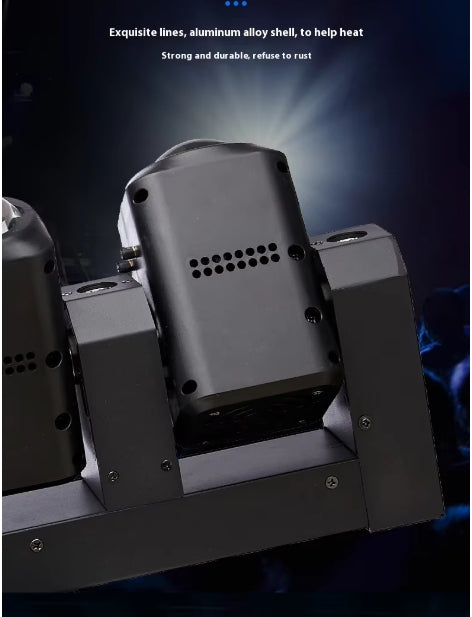 Five-Eye Beam Shaking LED Stage Lighting Private Room Flashing Laser Light KTV Voice Controlled Rotating Colorful DMX512 Mode