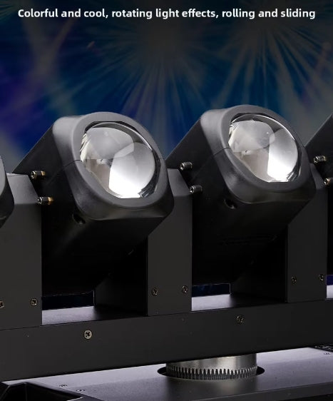 Five-Eye Beam Shaking LED Stage Lighting Private Room Flashing Laser Light KTV Voice Controlled Rotating Colorful DMX512 Mode
