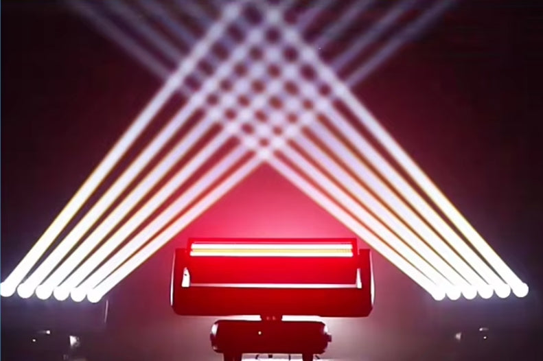 Double-Sided LED Strobe Light Bar RGBW Atmosphere Stage Lighting 500w Power Aluminum Lamp Body Rotating for Moving Head Beam