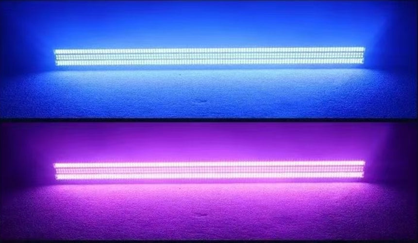 Heyulin 720pcs LED Full-Color 48+24 Segmented Strobe Lights for Long Live Broadcast for Enhancing DJ Bar Ambiance Horse Racing