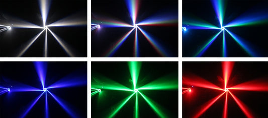 Heyulin 6 Bee Eye LED Stage Bar Lights KTV Rotating Flash Colorful Projection DMX512 Control for Moving Head Beam Lighting