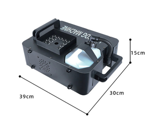 Heyulin 1500w RGB Fog Machine Vertical DMX Smoke Generator for Stage DJ Party Concert Effects
