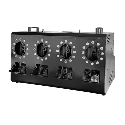 Heyulin 3 in 1 Stage Smoke Bubble Machine with LED Lights Dual Fog & Bubbles Effect for DJ/Party/Events Magical Smoke Bubbles