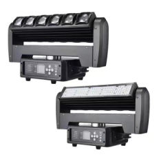 Double-Sided LED Strobe Light Bar RGBW Atmosphere Stage Lighting 500w Power Aluminum Lamp Body Rotating for Moving Head Beam