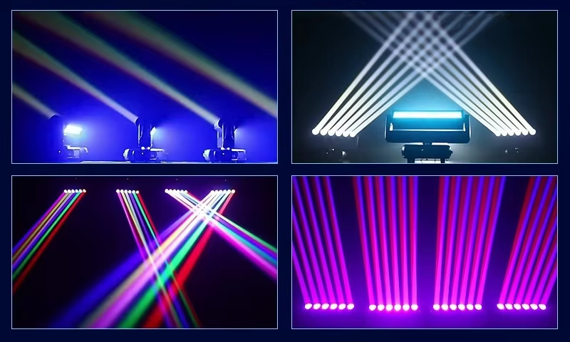 Double-Sided LED Strobe Light Bar RGBW Atmosphere Stage Lighting 500w Power Aluminum Lamp Body Rotating for Moving Head Beam