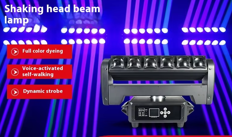 Double-Sided LED Strobe Light Bar RGBW Atmosphere Stage Lighting 500w Power Aluminum Lamp Body Rotating for Moving Head Beam