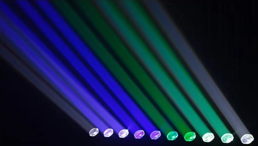 Aluminum LED Moving Head Light 10 Eyes Beam Long Strip Laser Fill Light for Stage Lighting Theme Park Use DMX Control Mode