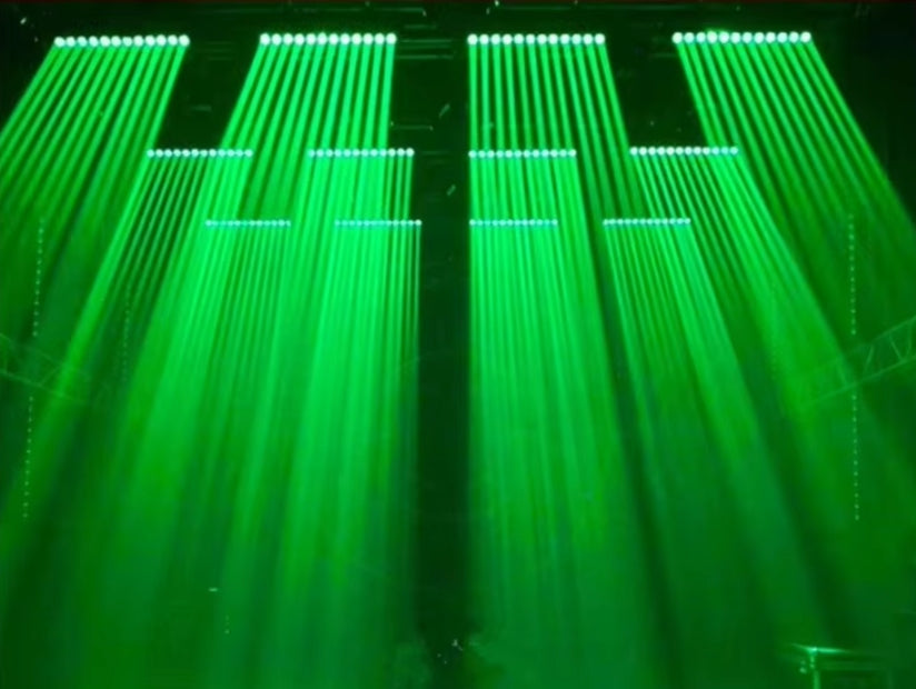 Aluminum LED Moving Head Light 10 Eyes Beam Long Strip Laser Fill Light for Stage Lighting Theme Park Use DMX Control Mode