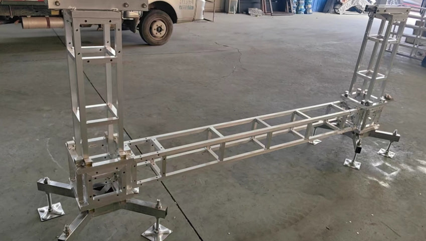 Heyulin Custom 20 Square Set of Aluminum Alloy Truss Reverse Head Base Manual Lifting Equipment Lighting Stand Accessories