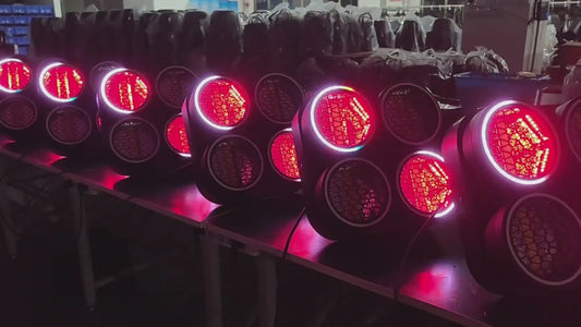 Heyulin 2025 Nightclub Bar Four Eye Matrix Retro Light Matrix LED Retro Light Can be Spliced with Par Light Running Horse Effect Back